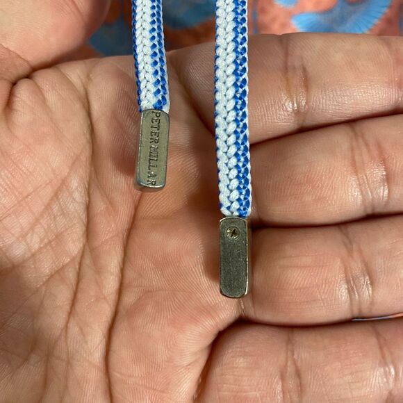 Peter Millar Men’s Size Small Hawaiian Swim Trunks Blue Patterned Board Shorts - Picture 6 of 7